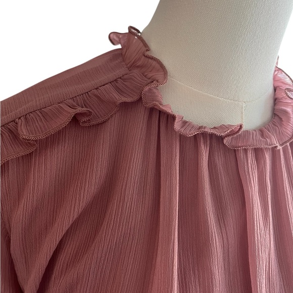 Zara Pink Ruffled Mini Dress – Size Small (NWT)‎ - Picture 6 of 11